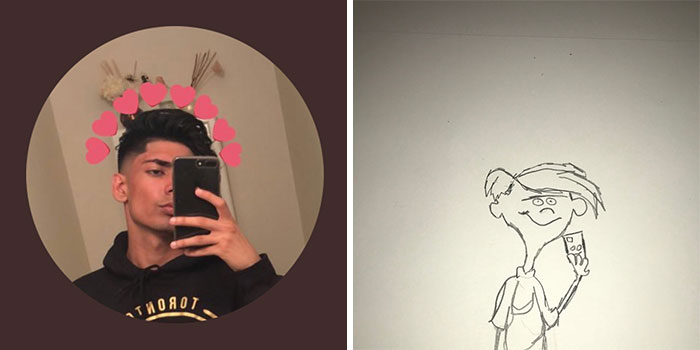 This Guy Is Trolling His Followers By Drawing Their Avatars And They Approve Of The Result