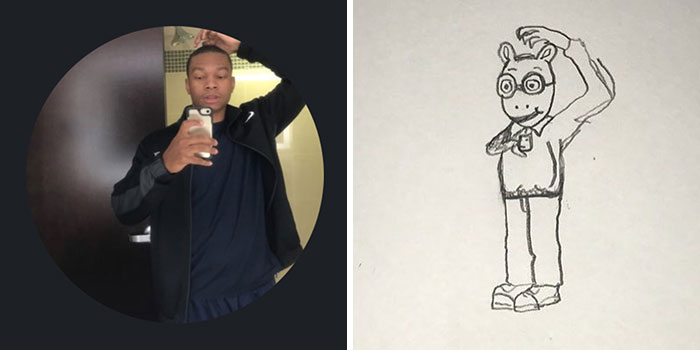 This Guy Is Trolling His Followers By Drawing Their Avatars And They Approve Of The Result