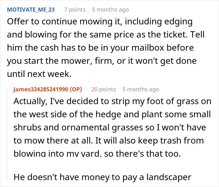‘Karen’ Neighbor Complains About How This Guy Doesn’t Mow Their Lawn ‘Properly’, Ends Up Regretting It ‘Karen’ Neighbor Complains About How This Guy Doesn’t Mow Their Lawn ‘Properly’, Ends Up Regretting It