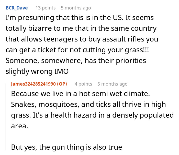 ‘Karen’ Neighbor Complains About How This Guy Doesn’t Mow Their Lawn ‘Properly’, Ends Up Regretting It ‘Karen’ Neighbor Complains About How This Guy Doesn’t Mow Their Lawn ‘Properly’, Ends Up Regretting It