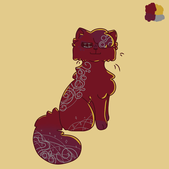 A Kitty For A Random Colour Pallet Challenge