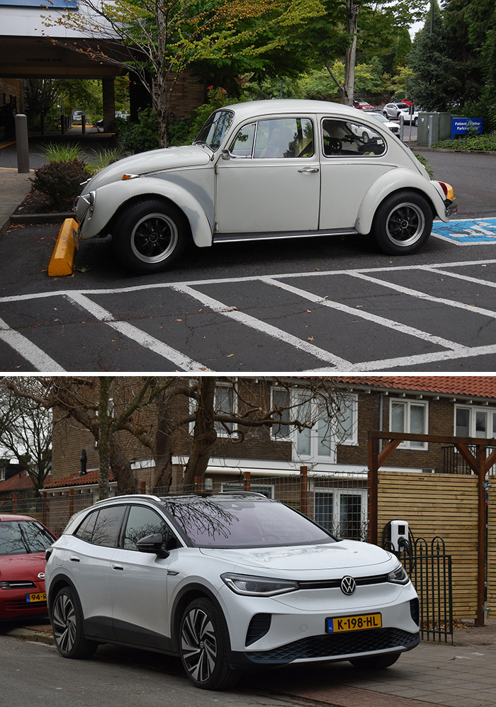 Volkswagen 2 (1948) vs. Volkswagen ID.4