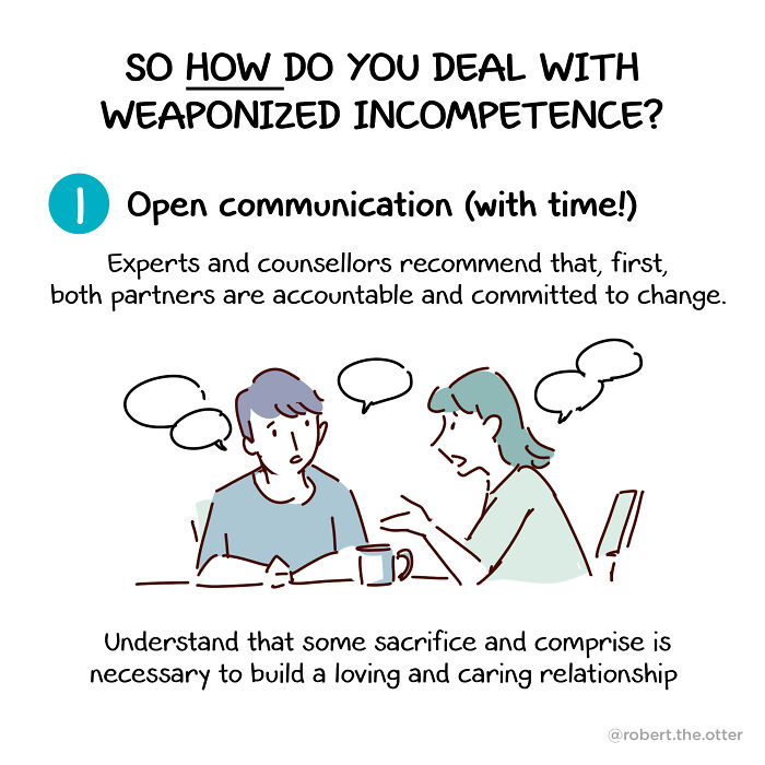 My Comic On How To Recognize And Handle Weaponized Incompetence My Comic On How To Recognize And Handle Weaponized Incompetence