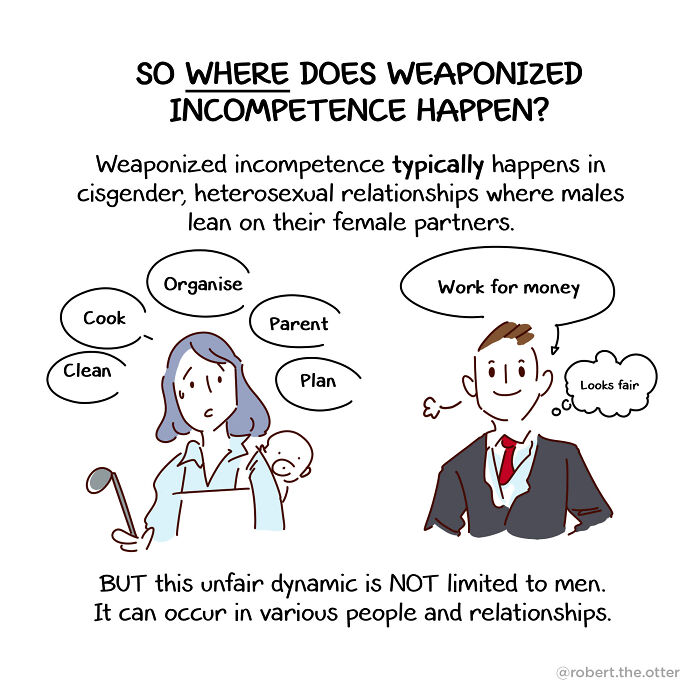 My Comic On How To Recognize And Handle Weaponized Incompetence My Comic On How To Recognize And Handle Weaponized Incompetence
