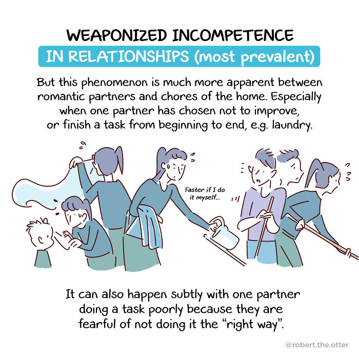 My Comic On How To Recognize And Handle Weaponized Incompetence My Comic On How To Recognize And Handle Weaponized Incompetence