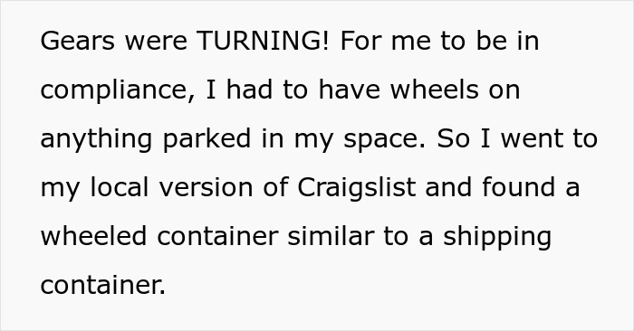 Landlord Refuses To Cancel Tenant’s Unused Parking Space Fee, Tenant Maliciously Complies And Begins To Use It To The Hilt Landlord Refuses To Cancel Tenant’s Unused Parking Space Fee, Tenant Maliciously Complies And Begins To Use It To The Hilt