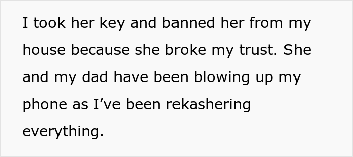 “I Took Her Key”: Mom Gets Banned From Her 24 Y.O. Daughter’s House For Purposefully “Sabotaging Her Kosher Kitchen” “I Took Her Key”: Mom Gets Banned From Her 24 Y.O. Daughter’s House For Purposefully “Sabotaging Her Kosher Kitchen”