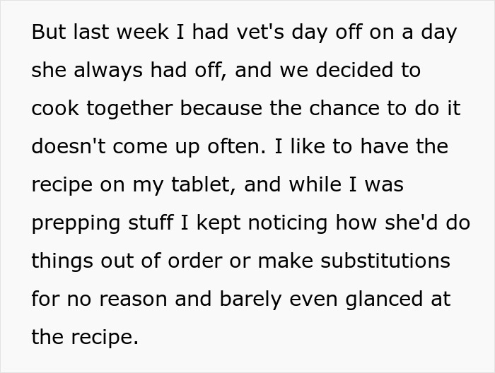 Guy Is Fed Up With Girlfriend's Cooking Because She Puts Her Own Twist On Recipes, Asks For Support Online But Receives A Reality Check Guy Is Fed Up With Girlfriend's Cooking Because She Puts Her Own Twist On Recipes, Asks For Support Online But Receives A Reality Check