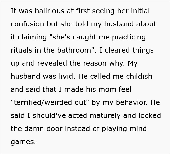 “My Husband Was Livid”: Woman Waits For Her MIL In The Bathroom In Weird Poses, Suspecting She Is Not Walking In On Her Accidentally