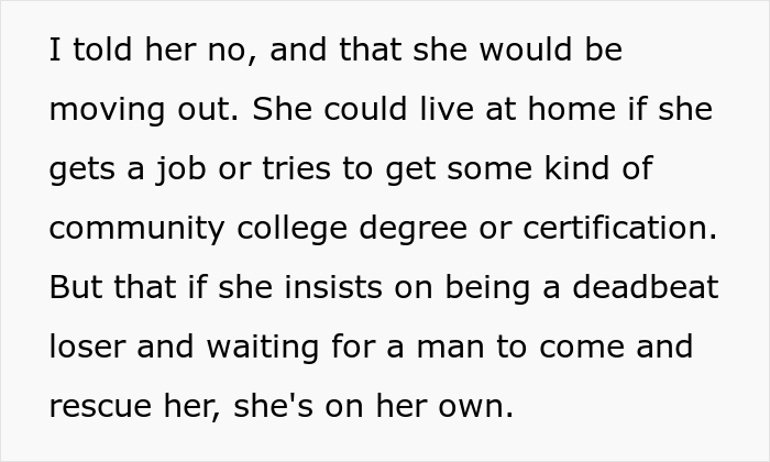 Daughter Reveals That Her Only Plan Is To Become A Stay-At-Home Mom And To Live With Parents Until Then, Her Mom Has None Of It