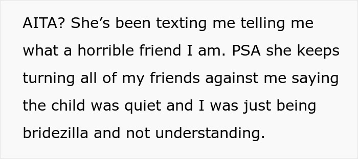 "I Strictly Said No Kids": Wedding Guest Ignores No Kids Rule, Is Offended When She's Kicked Out "I Strictly Said No Kids": Wedding Guest Ignores No Kids Rule, Is Offended When She's Kicked Out
