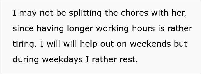 Woman Wants To Become A Stay-At-Home Mom, Husband Then Tells Her That She Would Have To Cover All The Housework While He Works, An Argument Ensues Woman Wants To Become A Stay-At-Home Mom, Husband Then Tells Her That She Would Have To Cover All The Housework While He Works, An Argument Ensues