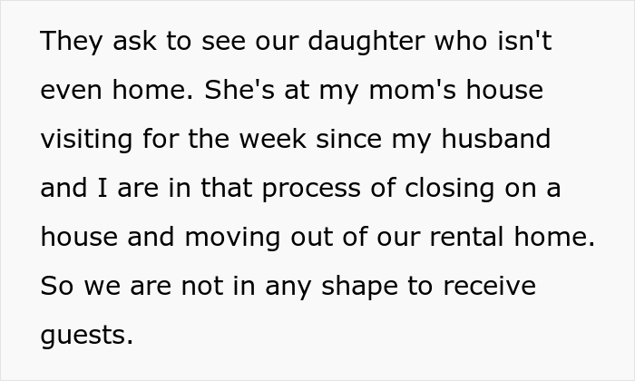Manipulative In-Laws Refuse To Leave After Showing Up Uninvited, Their Son Doesn't Give In And Gets The Police To Remove Them From The Property Manipulative In-Laws Refuse To Leave After Showing Up Uninvited, Their Son Doesn't Give In And Gets The Police To Remove Them From The Property
