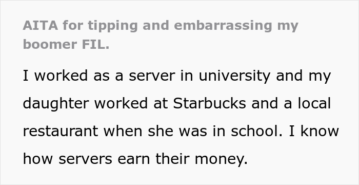 Man Blows Up After His In-Law Secretly Tips And ‘Embarrasses’ Him At A Restaurant, Family Drama Ensues Man Blows Up After His In-Law Secretly Tips And ‘Embarrasses’ Him At A Restaurant, Family Drama Ensues