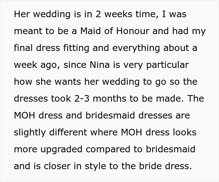 Bride Starts To Disinvite Guests Based On Moral Judgments, Her Maid Of Honor Decides To Drop Out