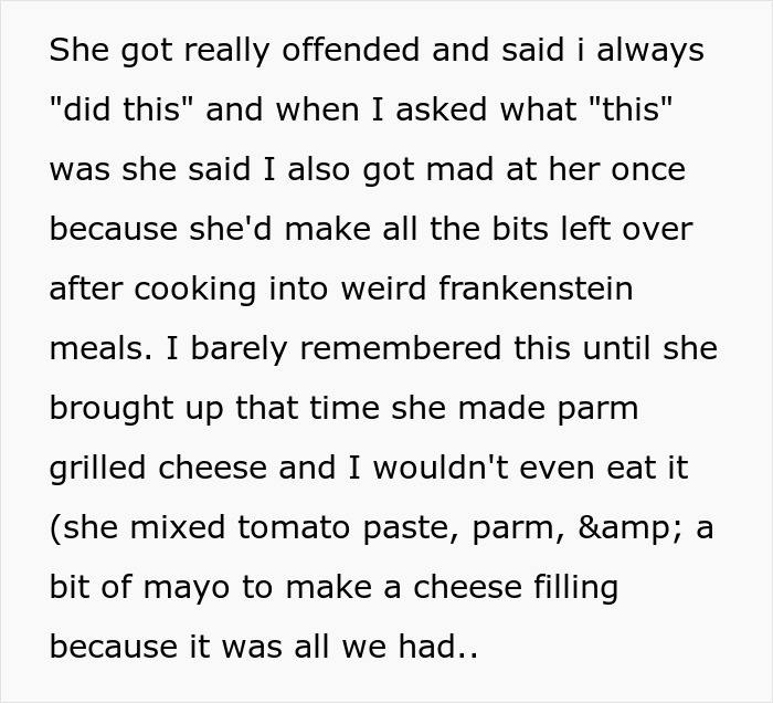 Guy tired of his girlfriend's cooking