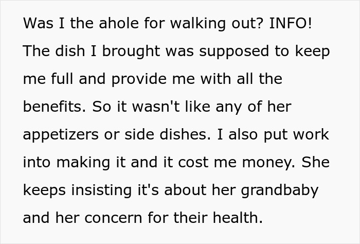 Pregnant Woman Leaves Thanksgiving Dinner After MIL Trashes The Meal She Brought For Herself Pregnant Woman Leaves Thanksgiving Dinner After MIL Trashes The Meal She Brought For Herself