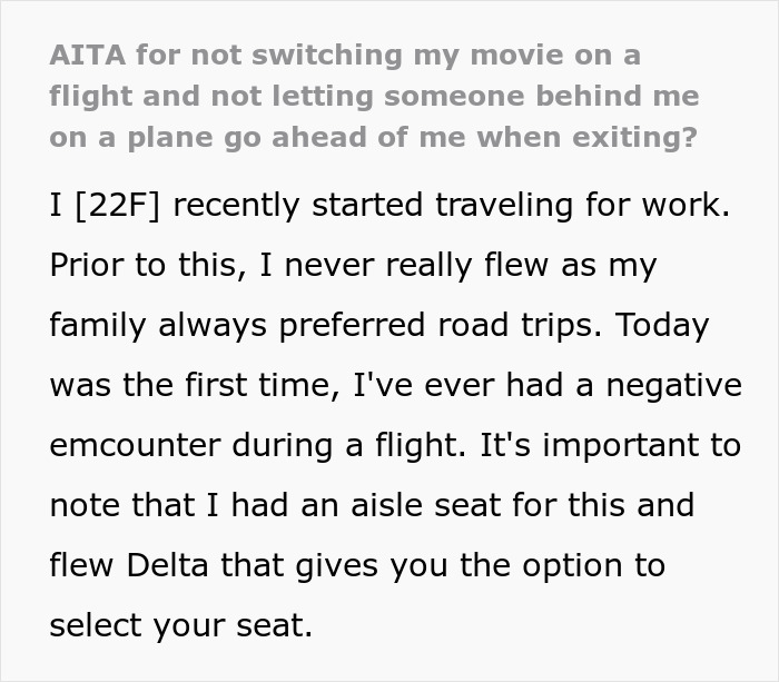 Woman demands another plane passenger turn off her movie to avoid spoilers, starts acting petty when she refuses