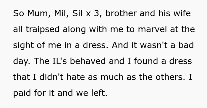 Bride Gets Perfect Revenge On MIL And SILs After Discovering They Purchased The Same Dress With Plans To Wear It At Her Wedding Bride Gets Perfect Revenge On MIL And SILs After Discovering They Purchased The Same Dress With Plans To Wear It At Her Wedding