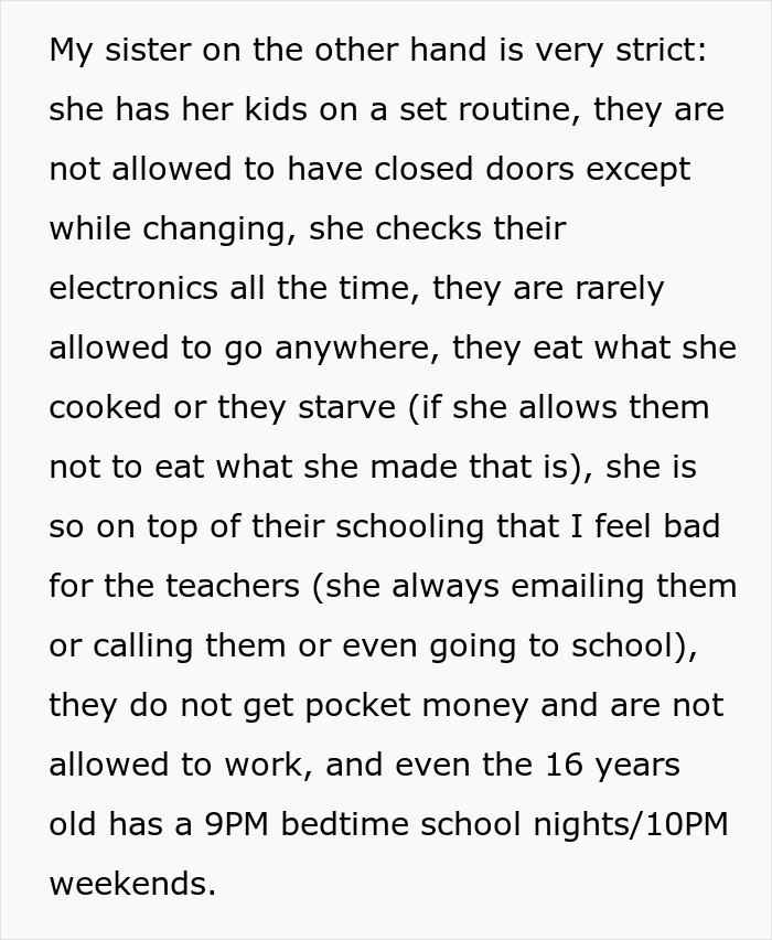 “Even The 16-Year-Old Has A 9 PM Bedtime”: Woman Keeps Criticizing Brother’s Parenting Style While Living In His House, Almost Gets Kicked Out “Even The 16-Year-Old Has A 9 PM Bedtime”: Woman Keeps Criticizing Brother’s Parenting Style While Living In His House, Almost Gets Kicked Out