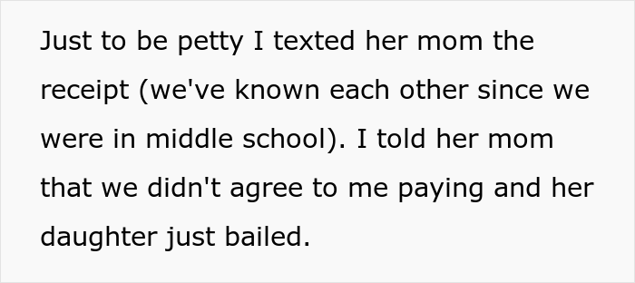 Friends Bail From Restaurant Before Check Arrives And Refuse To Pay This Woman Back For It, She Complains To The Birthday Girl's Mother Friends Bail From Restaurant Before Check Arrives And Refuse To Pay This Woman Back For It, She Complains To The Birthday Girl's Mother