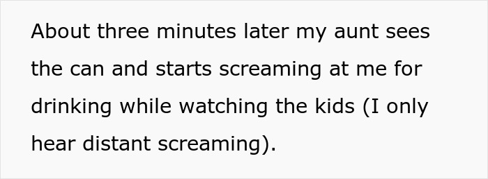 "My Aunt Sees The Can And Starts Screaming": Man Sick And Tired Of Always Having To Babysit Relatives At Family Events, Solves The Problem "My Aunt Sees The Can And Starts Screaming": Man Sick And Tired Of Always Having To Babysit Relatives At Family Events, Solves The Problem