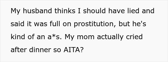 “AITA For Refusing To Lie To My Mother’s Husband About How I Met My Husband?”