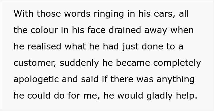Customer Realizes Store Manager Is Shouting At Them, Mistaking Them For An Employee, Decides To Teach Them A Lesson Customer Realizes Store Manager Is Shouting At Them, Mistaking Them For An Employee, Decides To Teach Them A Lesson