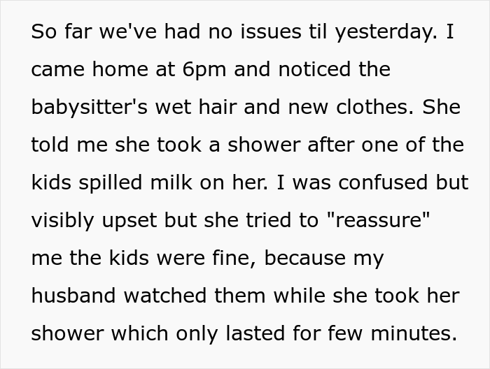 Woman Catches Babysitter Right After She Took A Shower At Their House, Blows Up At Her Woman Catches Babysitter Right After She Took A Shower At Their House, Blows Up At Her