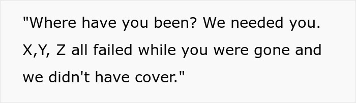 "Where Have You Been?": Employee Goes On Vacation And Can’t Be Reached By Phone, Boss Panics When No One Can Cover Him "Where Have You Been?": Employee Goes On Vacation And Can’t Be Reached By Phone, Boss Panics When No One Can Cover Him