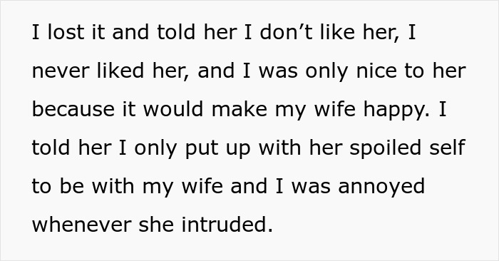 Man tries to be nice to his wife's cocky sister and when she turns 19 she confesses she loves him