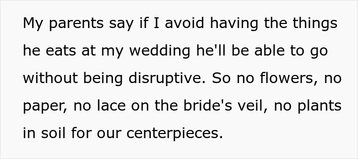Drama Ensues After Groom Says 'No' To Accommodating Brother's Extreme Eating Disorder At His Wedding