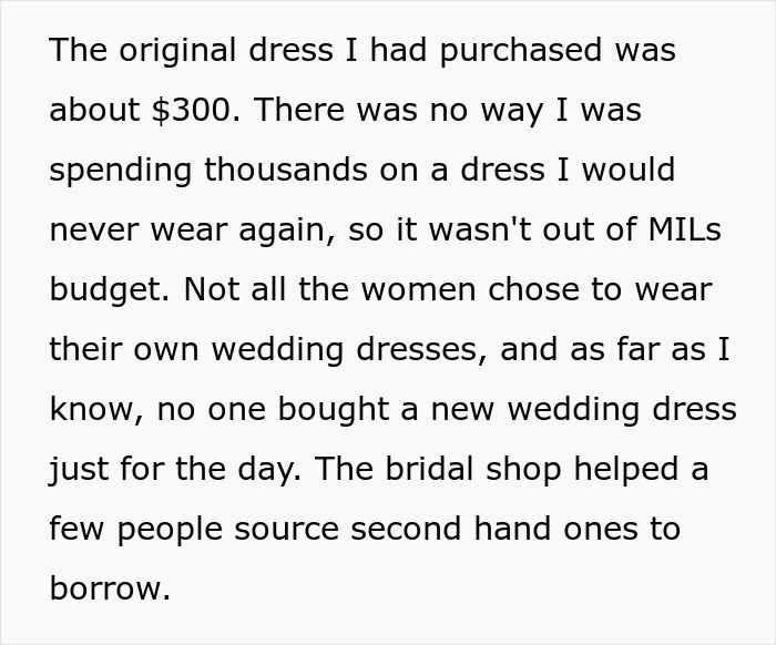 Bride Gets Perfect Revenge On MIL And SILs After Discovering They Purchased The Same Dress With Plans To Wear It At Her Wedding Bride Gets Perfect Revenge On MIL And SILs After Discovering They Purchased The Same Dress With Plans To Wear It At Her Wedding