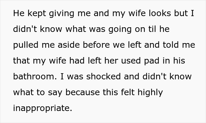 "Was it the IA jerk who told my wife it was inappropriate to leave the used napkins at my brother's house?"