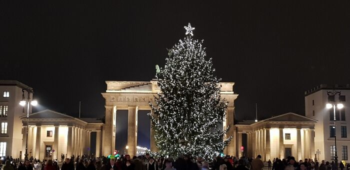 Xmas Tree At Brandenburger Tor, Berlin, 2021