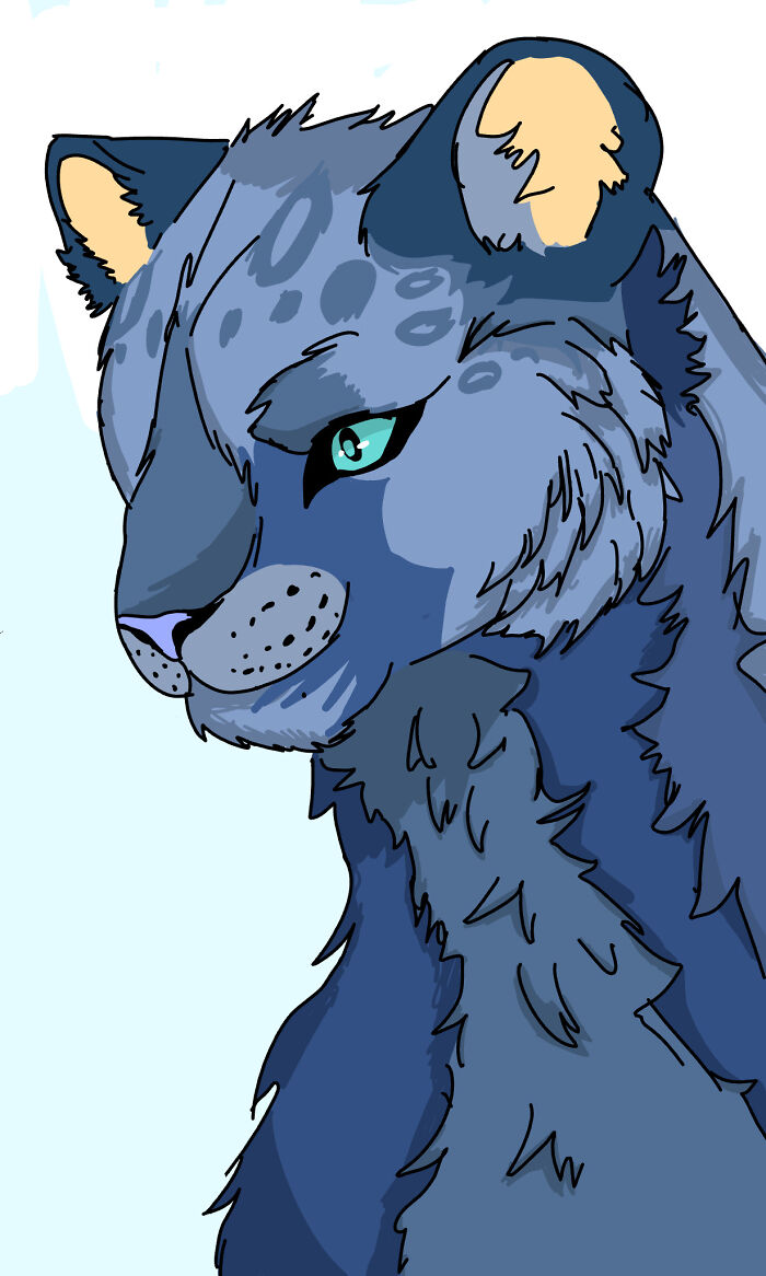 I Know No One Is Probably Going To See This But I Made A Snow Leopard