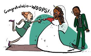 Every Bride Faces Challenges On Their Wedding Day, These 5 Cartoons We Created Depict It In A Humorous And Relatable Way