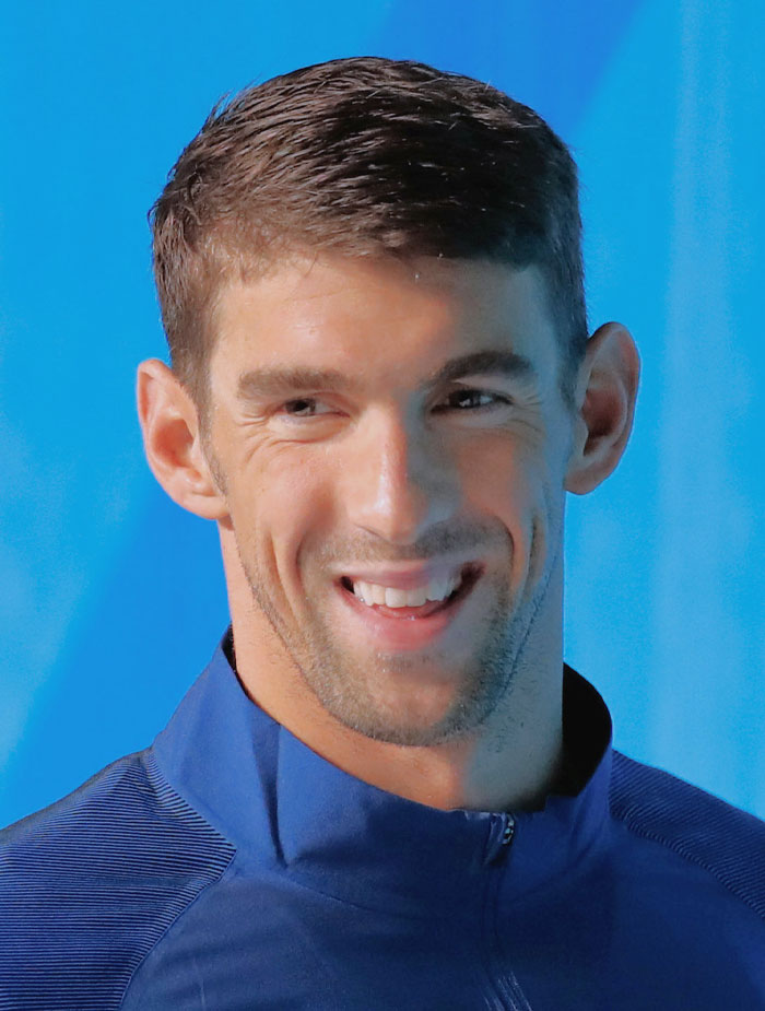 Michael Phelps smiling