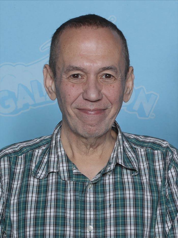 Gilbert Gottfried wearing shirts and smiling