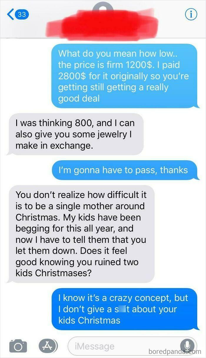 Selling A Used Imac For 1200$, Woman Asks “How Low” I Would Sell It For, Or If I’d Take 800 And Some Jewelry She Makes. Oh And I Also Ruined Christmas