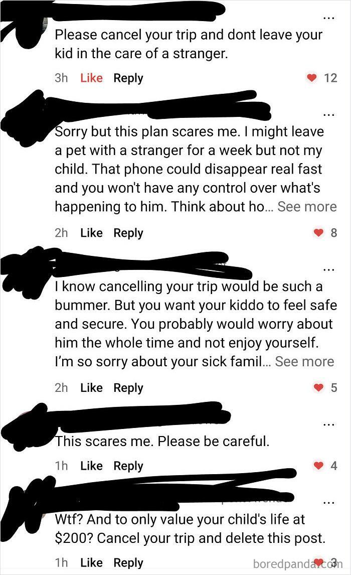 Insane Mom Wants To Leave Her Kid With A Stranger For A Week For $200