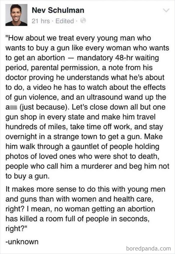 Regulate Guns Like Abortions!