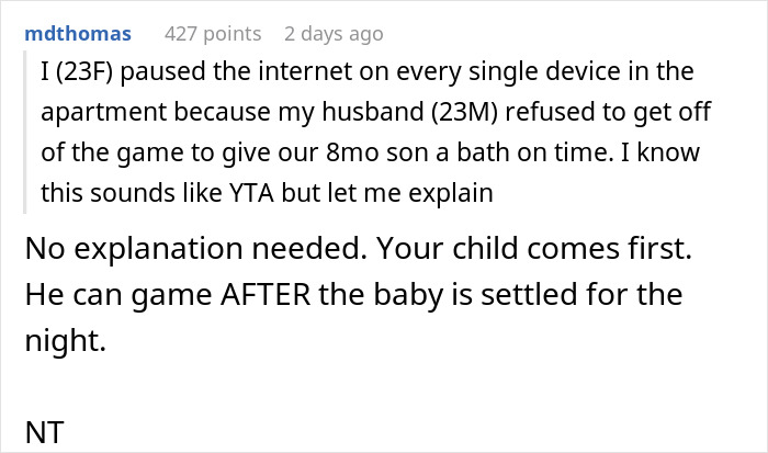 "He Wants A Divorce": Gamer Husband Lashes Out At Wife For Pausing His Game So He Would Bathe The Baby