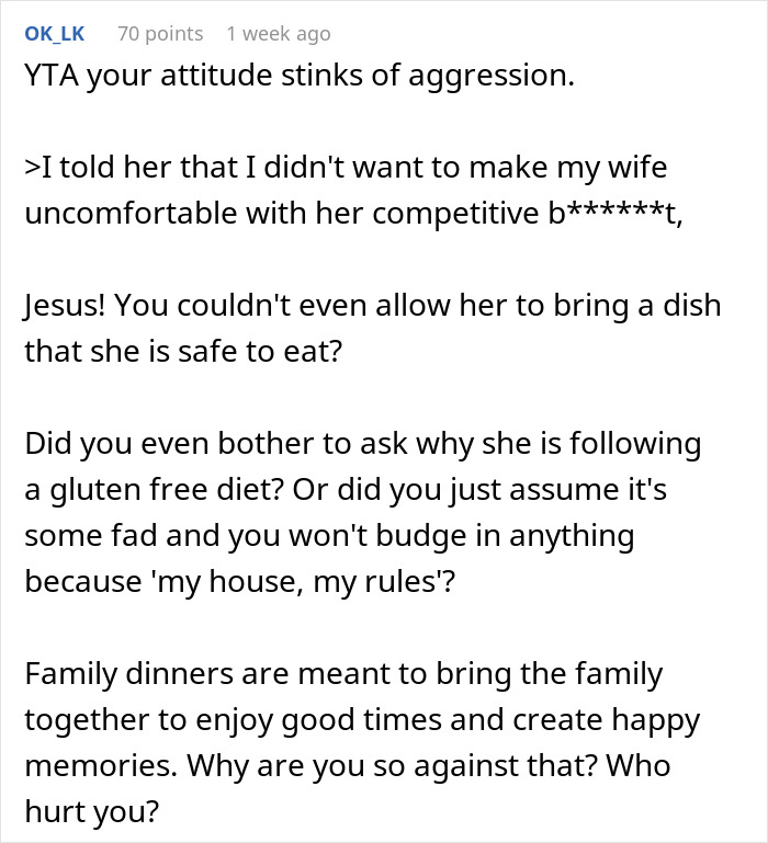 Man Refuses To Accommodate Niece’s “Special” Diet For Thanksgiving, Divides The Family And The Internet