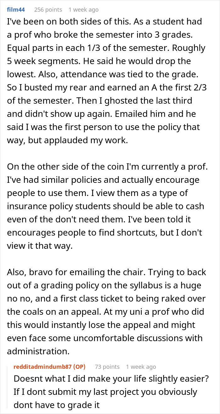 Professor Regrets His Grading System Policy After Student Maliciously Complies And Only Sends Him The Title Page For Their Assignment Professor Regrets His Grading System Policy After Student Maliciously Complies And Only Sends Him The Title Page For Their Assignment