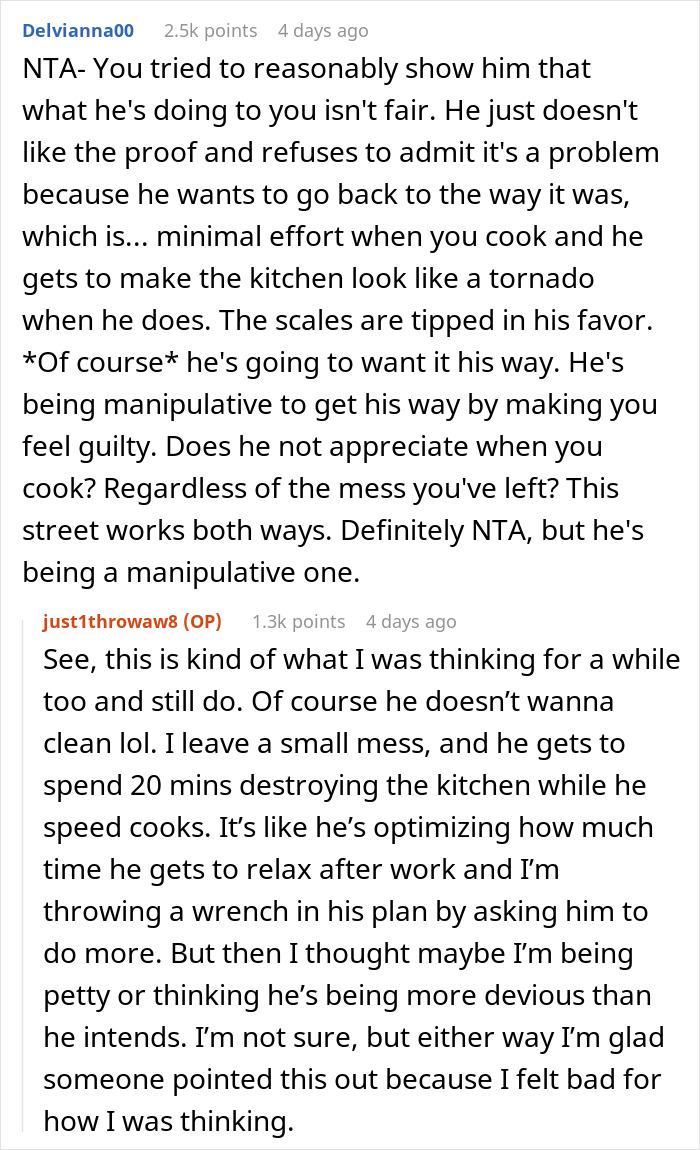 Husband Thinks His Wife’s Being Unreasonable When She Blames Him For The Mess In The Kitchen, She Then Shows Him The Proof Husband Thinks His Wife’s Being Unreasonable When She Blames Him For The Mess In The Kitchen, She Then Shows Him The Proof