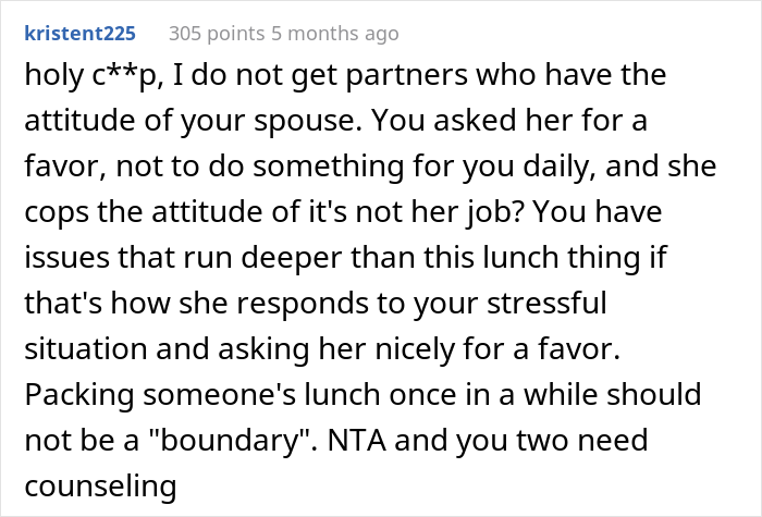 Guy Oversleeps For Work, Loses It After Seeing That His Wife Didn't Lift A Finger To Help Him With Lunch