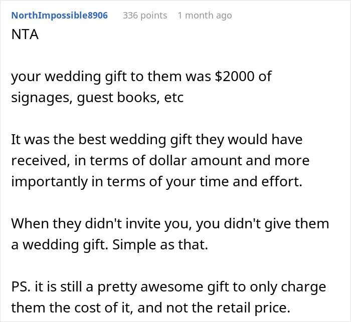 “We’ve Spent Close To $2,000 On All The Materials”: Relatives Invoice Bride After Finding Out They Weren’t Invited To The Wedding