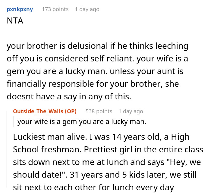 “AITA For Pointing Out That My Brother Lives A Very Privileged Life?”