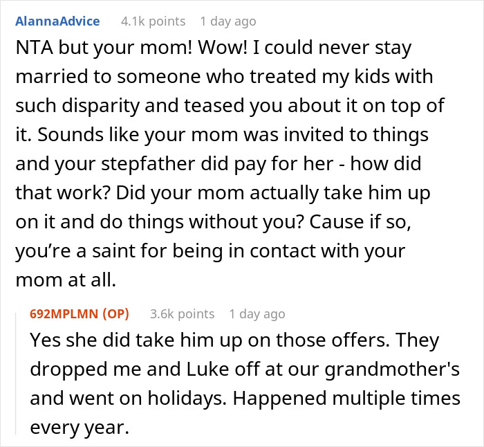 Woman Is Told She Shouldn’t Have Brought Up Her Mistreatment In Childhood After Refusing To Give Her Stepfather A Loan